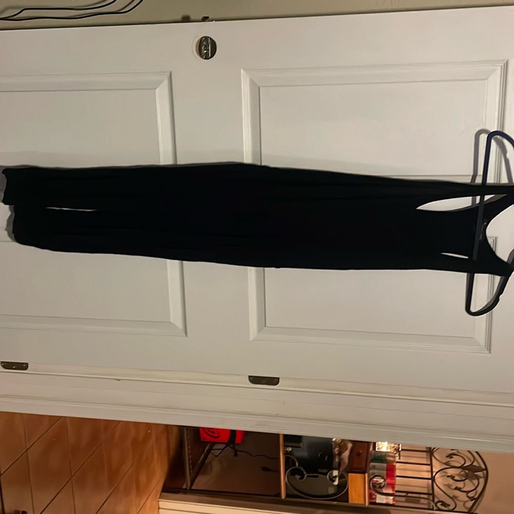 Black jump suit with pockets